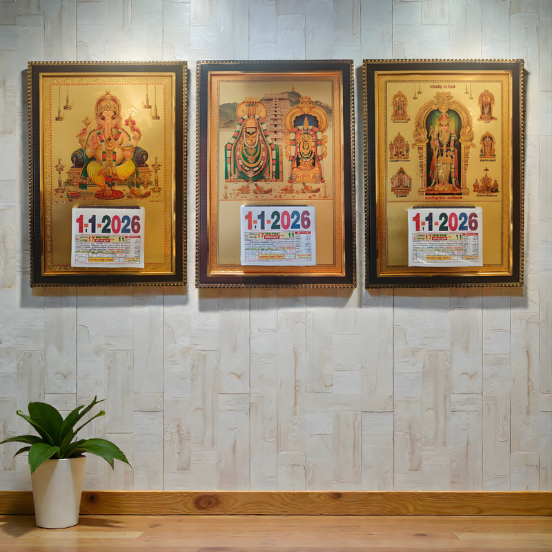 Divine God Frame Calendars - Daily Sheet Calendars & Refill Cakes (2026 Collection)