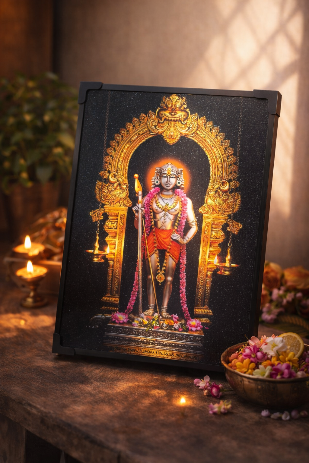 Palani Andavar (Andi Kolam/ஆண்டி கோலம்) Photo Frame – From Restraint to Rise