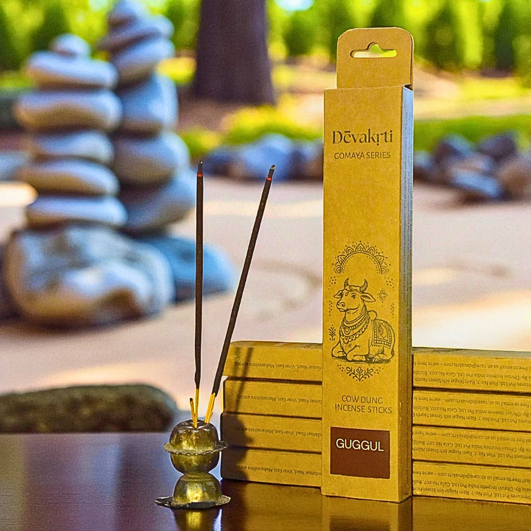 Guggul Resin Cow Dung Incense Sticks - Agarbattis | 30 Sticks