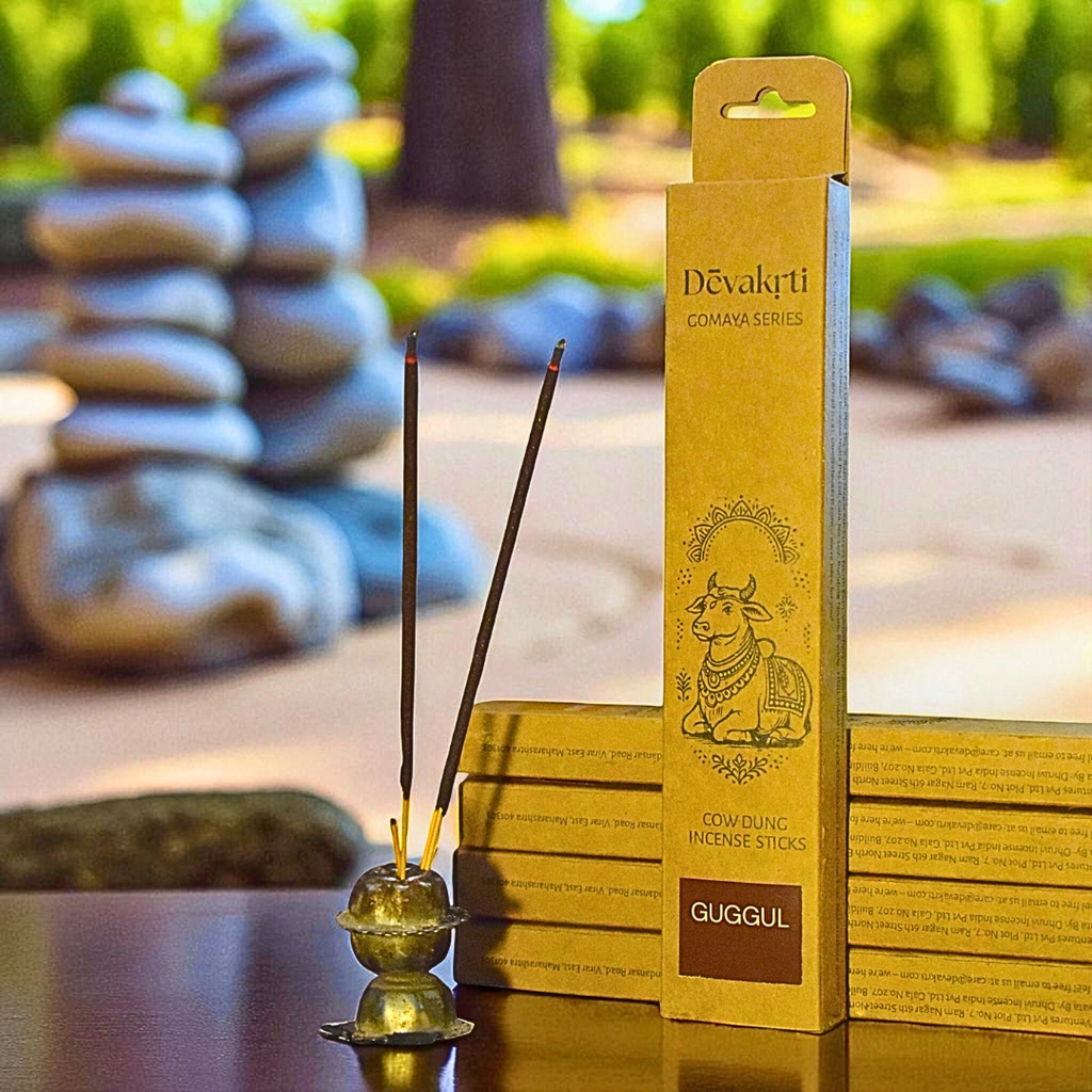 Guggul Resin Cow Dung Incense Sticks - Agarbattis | 30 Sticks