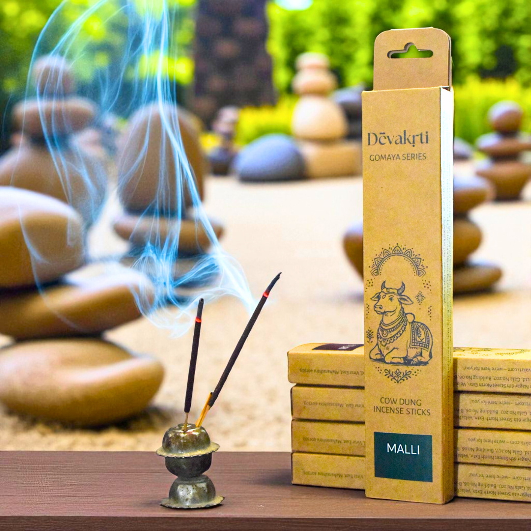Malli Jasmine Cow Dung Incense Sticks -  Agarbatti | 30 Sticks