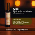 Santal Natural Roll-On Perfume - Chandan Temple Fragrance | Alcohol-Free