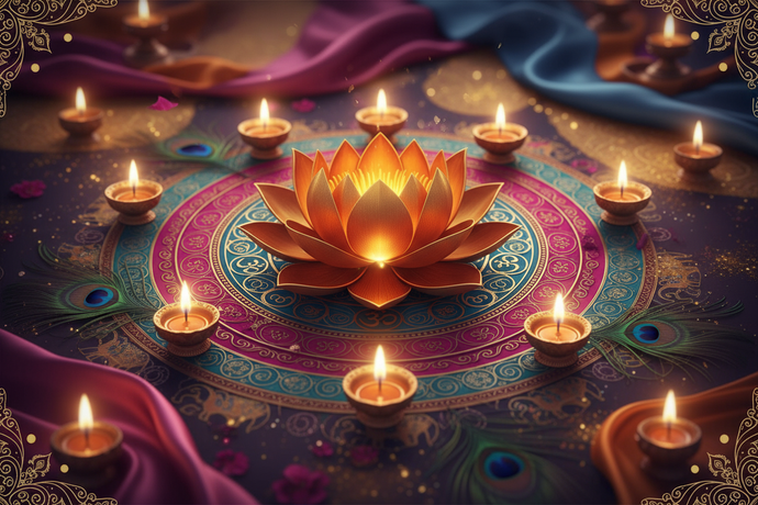 vision of brand, image should be with no text, it shuld hvae some hindu elements